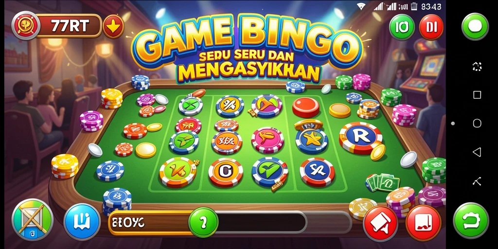 Screenshot gameplay 77RT menunjukkan keseruan bermain Bingo.