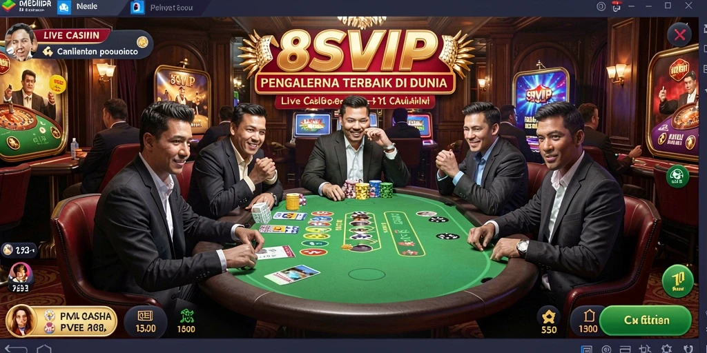 Tampilan gameplay Live Casino yang mengesankan di 8SVIP.