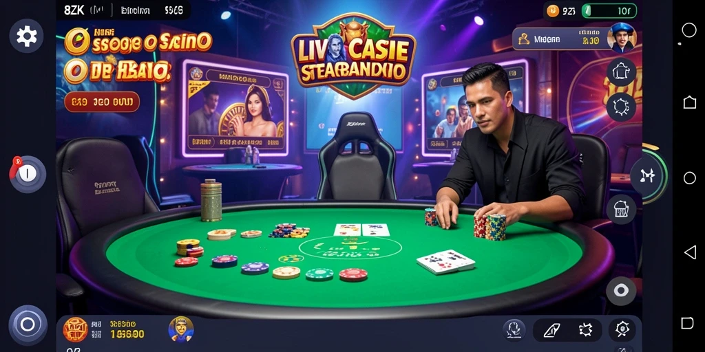 Tampilan gameplay Live Casino yang menakjubkan di 8ZK.