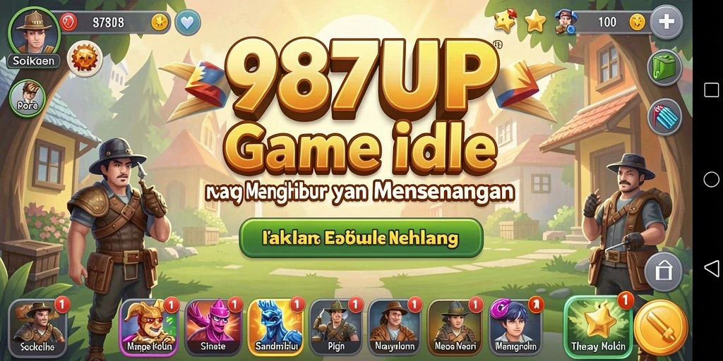 Tangkapan layar 987UP menampilkan gameplay santai dan menarik.