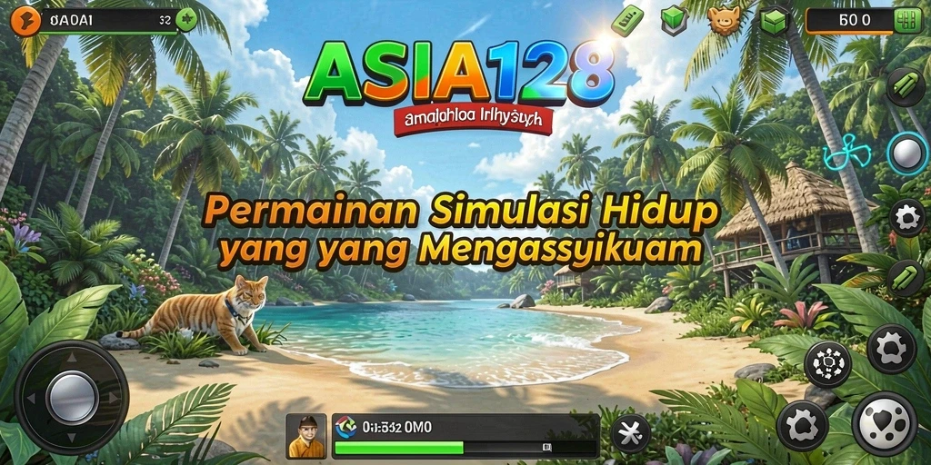 Tangkapan layar gameplay ASIA128 menampilkan dunia simulasi yang menarik dan interaktif.