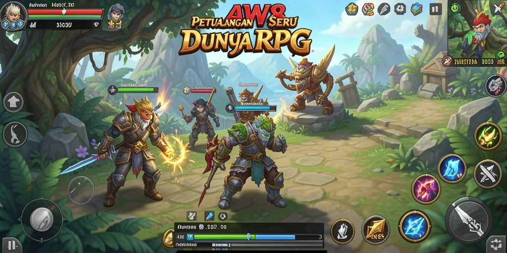 Menampilkan gameplay seru di dunia RPG yang luas.