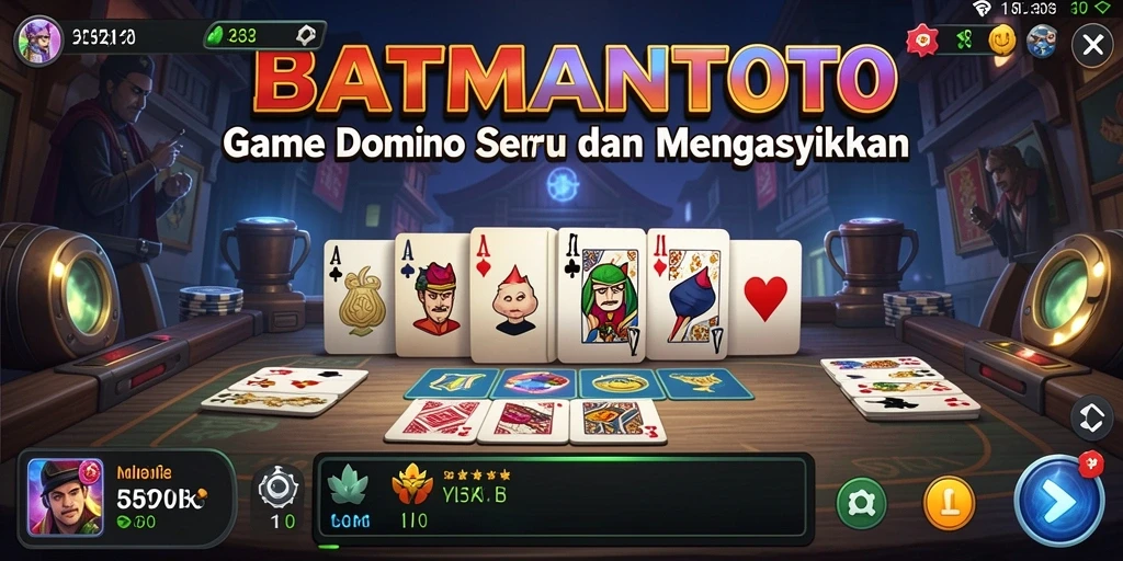 Screenshot gameplay domino menampilkan grafik menakjubkan dan interaksi pemain.