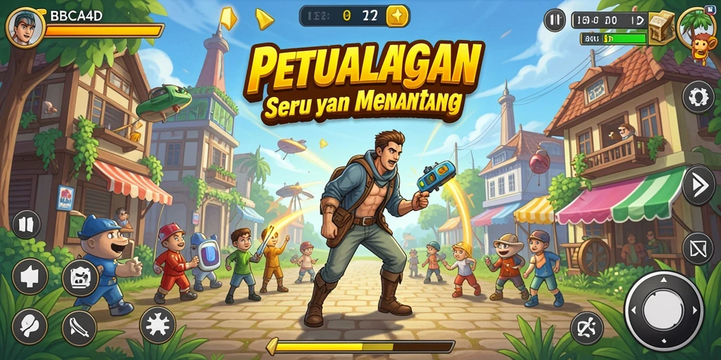 Tampilan gameplay seru dari game Arcade BBCA4D.