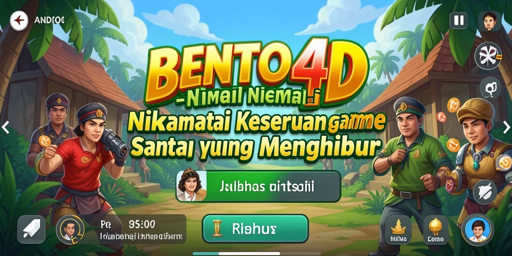 Tampilan gameplay BENTO4D yang penuh warna dan interaktif.