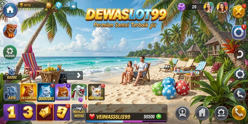 Tampilan gameplay DEWASLOT99 yang seru dan penuh warna.