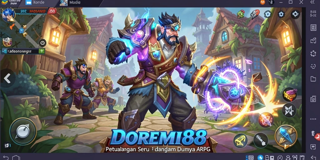 Screenshot gameplay DOREMI88 menampilkan aksi seru dalam petualangan ARPG.