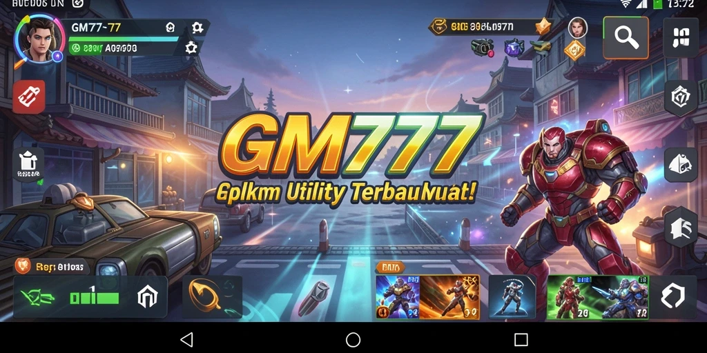 Tampilan aplikasi GM777 yang modern dan intuitif.