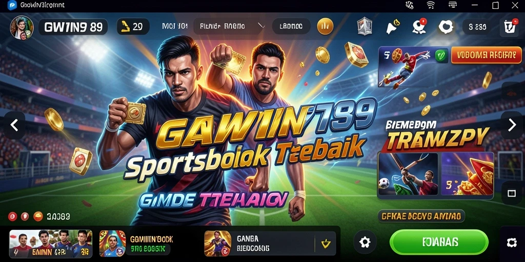 Tampilan antarmuka GOWIN789 yang menarik untuk taruhan olahraga.