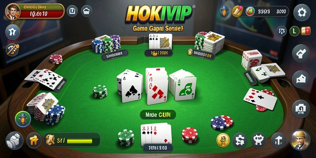 Tampilan gameplay Gaple yang menarik dan interaktif.
