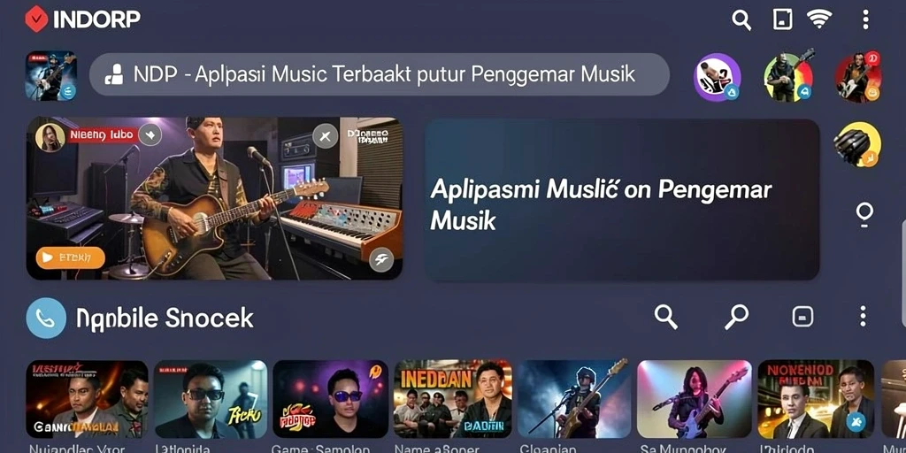 Tangkapan layar INDORP menampilkan pengguna yang sedang berkaraoke dengan lagu favorit.