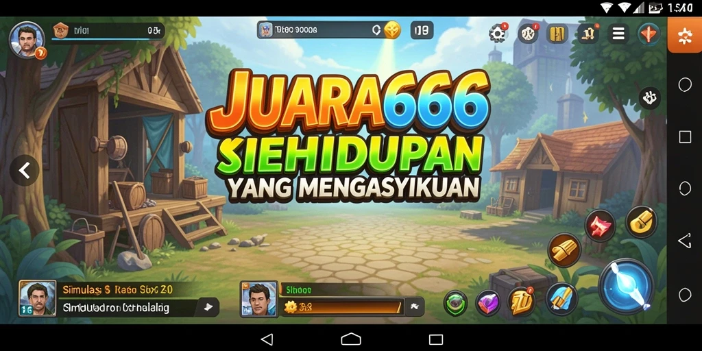 Screenshot JUARA666 yang menunjukkan aksi gameplay yang seru dalam simulasi kehidupan.