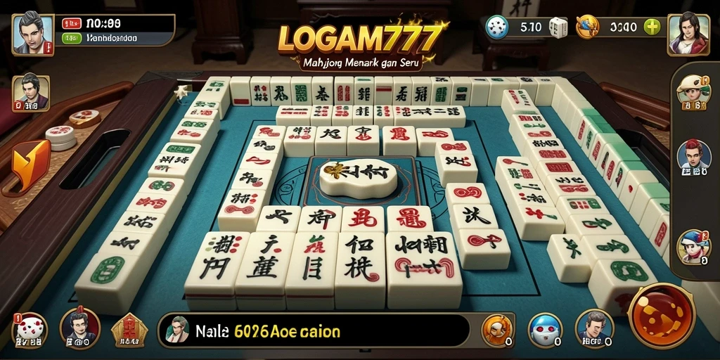 Screenshot <strong>LOGAM777</strong> menampilkan tampilan menawan dari gameplay Mahjong yang menarik.
