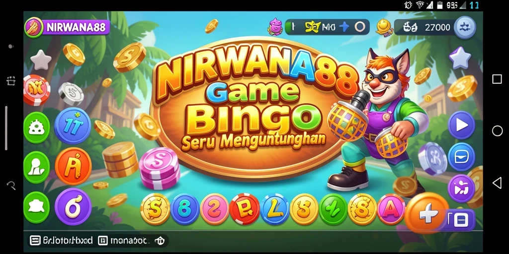 Screenshot utama NIRWANA88 menampilkan suasana seru permainan Bingo.