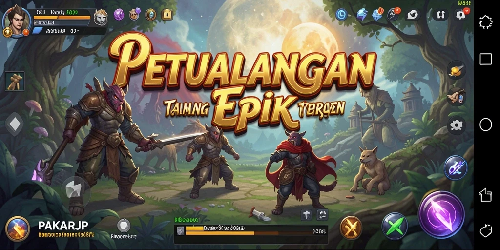 Screenshot gameplay PAKARJP menampilkan momen petualangan yang mendebarkan.