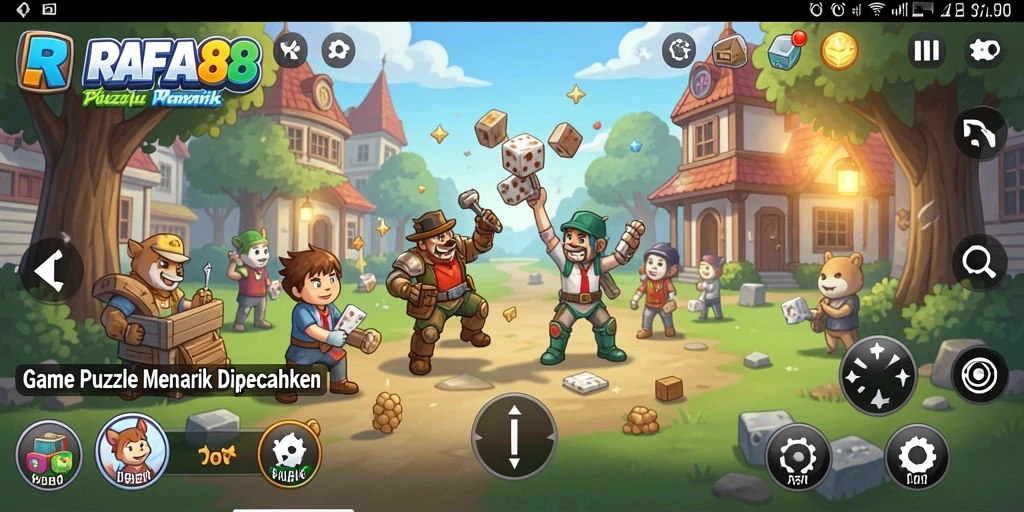 Tampilan gameplay menarik dari RAFA88 dengan banyak teka-teki.