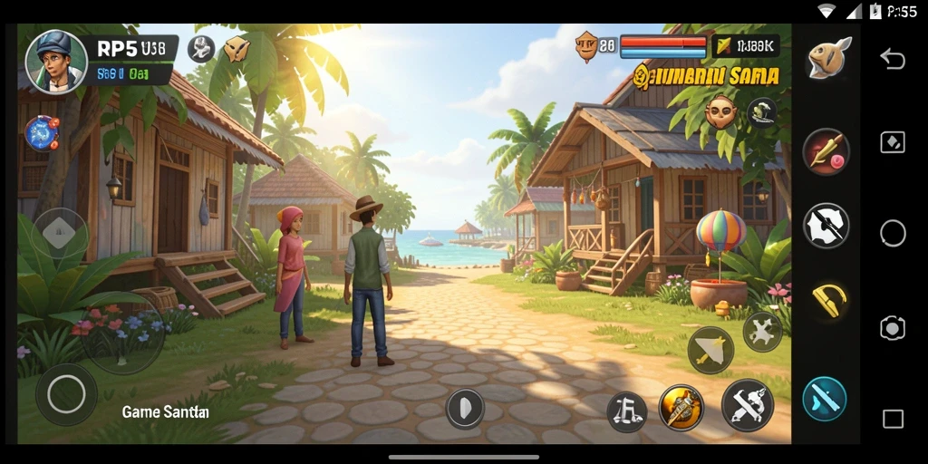 Screenshot RP55 menampilkan gameplay seru dan menyenangkan.