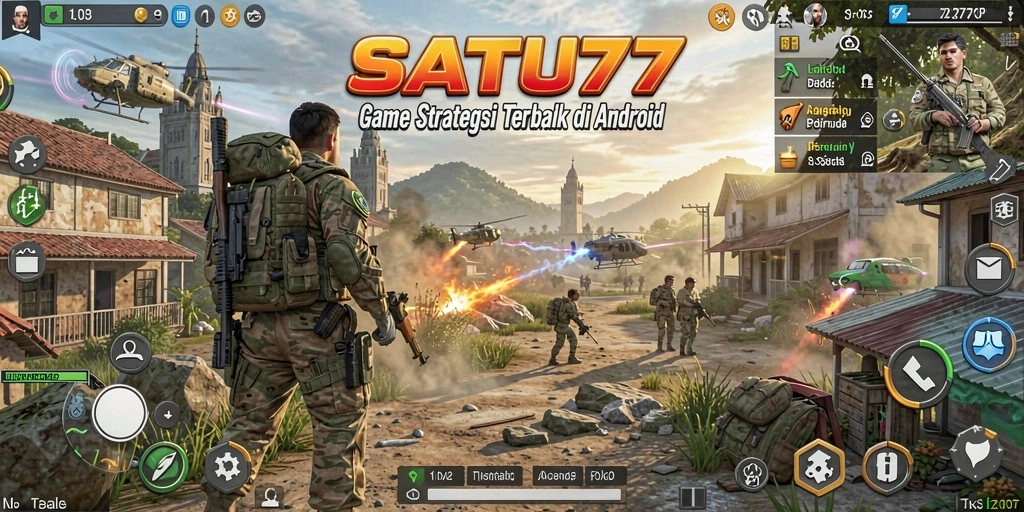 Tampilan gameplay SATU77 yang menakjubkan dengan elemen SLG yang mendalam.