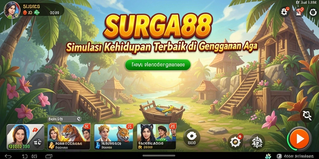 Menampilkan gameplay menarik dari SURGA88 dengan karakter dan dunia yang dinamis.