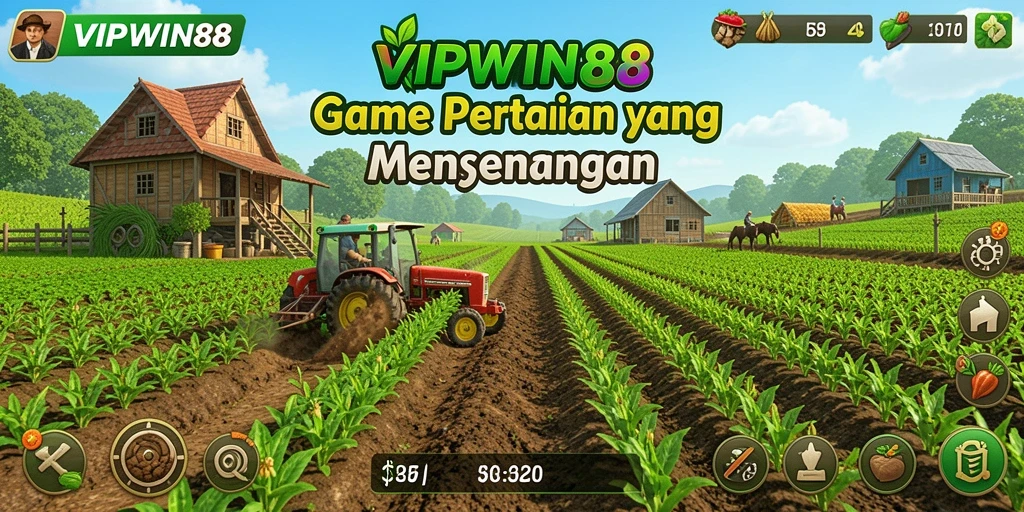 Tangkapan layar dari gameplay <strong>VIPWIN88</strong> menunjukkan proses bercocok tanam yang seru.