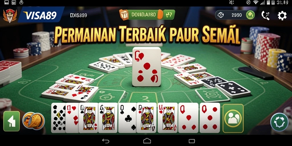 Tampilan seru dalam permainan Domino di VISA89.